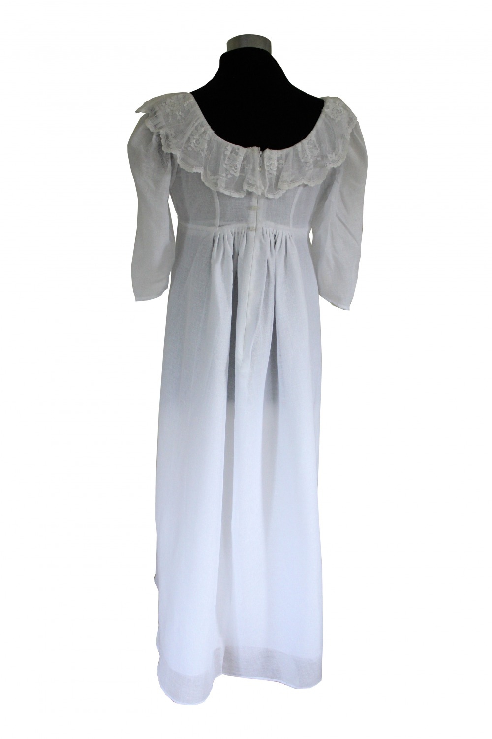 Ladies Deluxe Regency Day Costume Elizabeth Bennett Pride And Prejudice Evening Ballgown Costume Size 10 - 12 Image